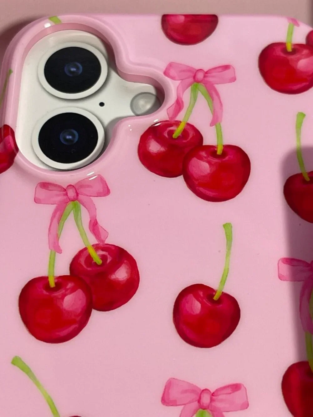 Velvet Caviar iPhone 16 Case Cherry Pink MagSafe 10 Ft Drop Scratch Resistant